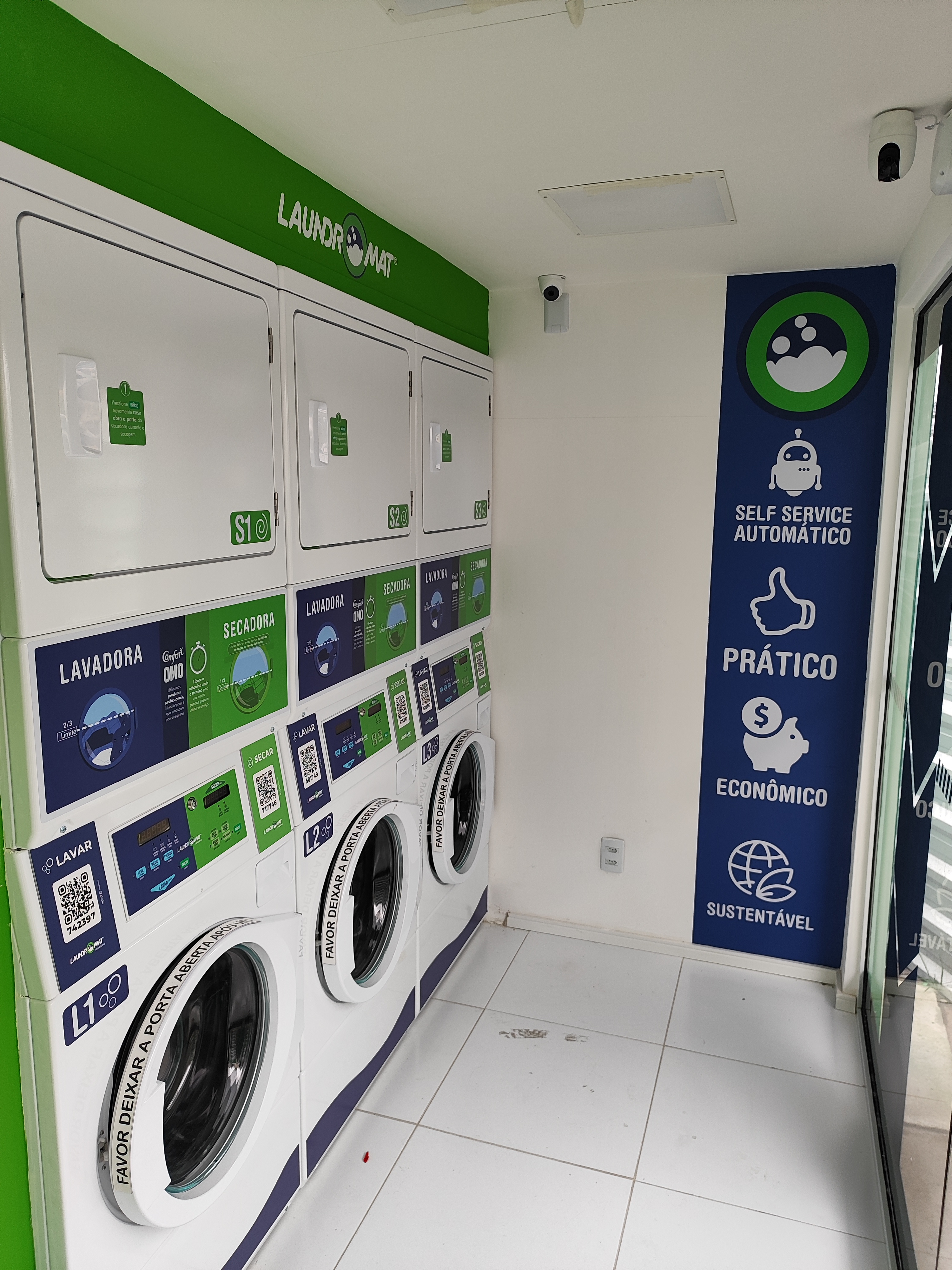 Laundromat - Comunicação visual interna