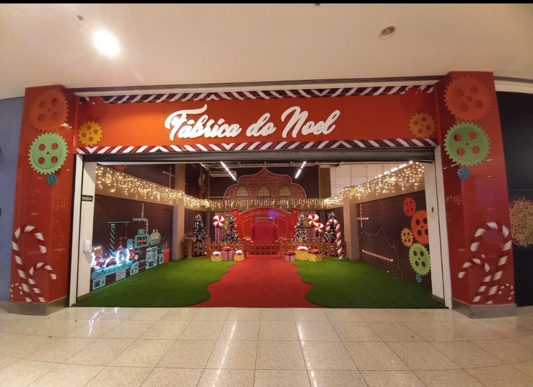 Fábrica do Noel - Cenografia de Natal em shopping