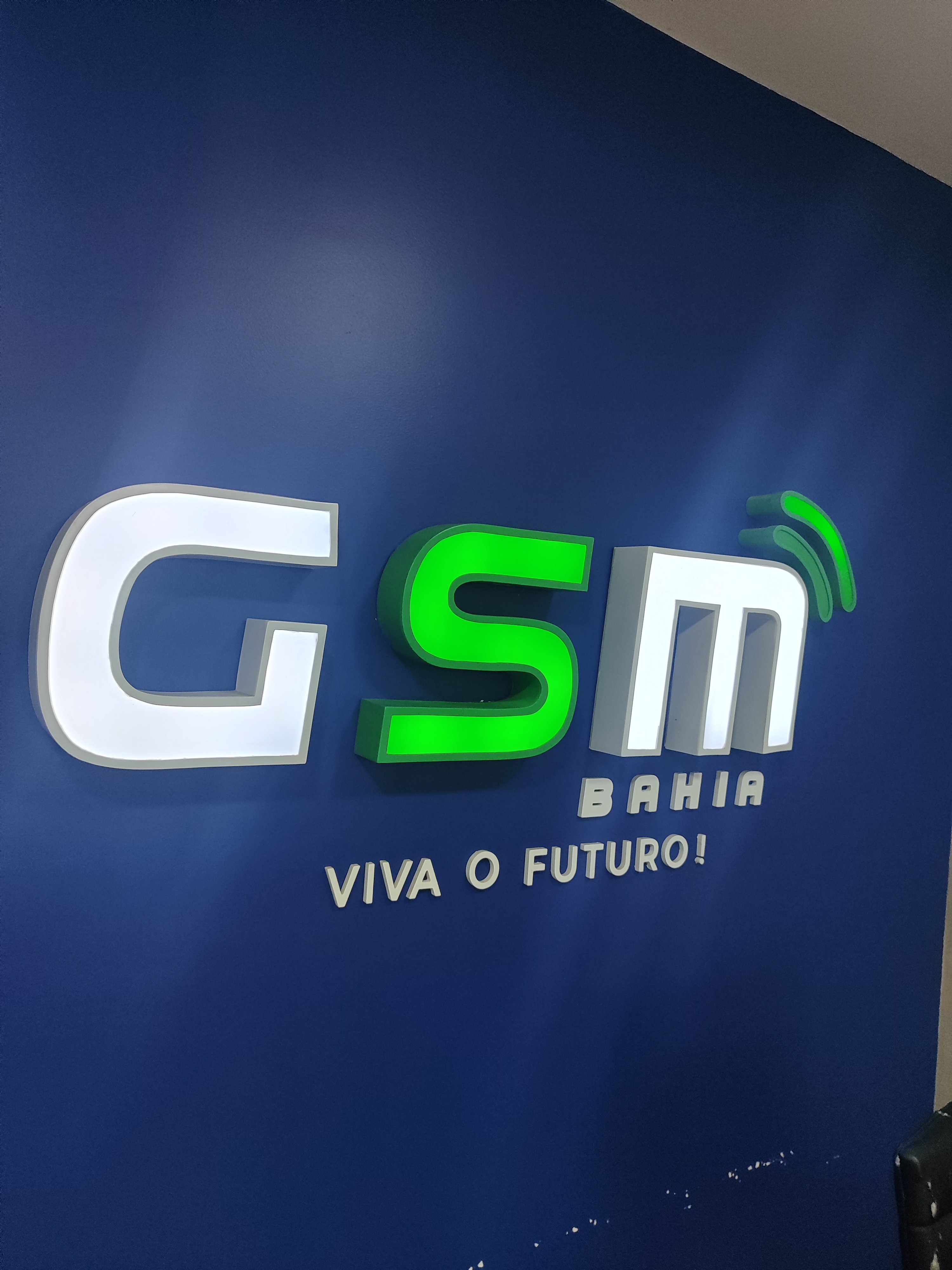 GSM Bahia - Letras 3D iluminadas