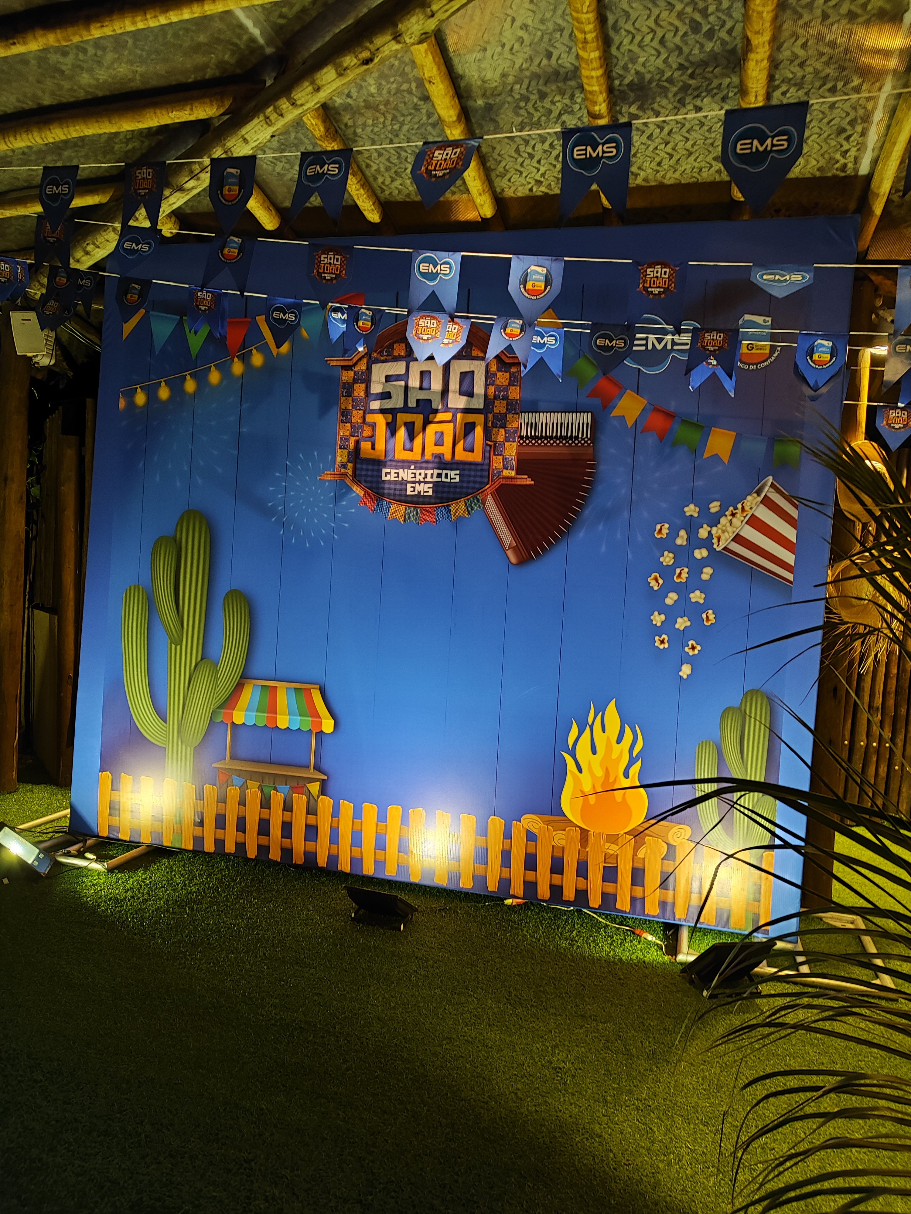São João EMS Genéricos - Backdrop temático