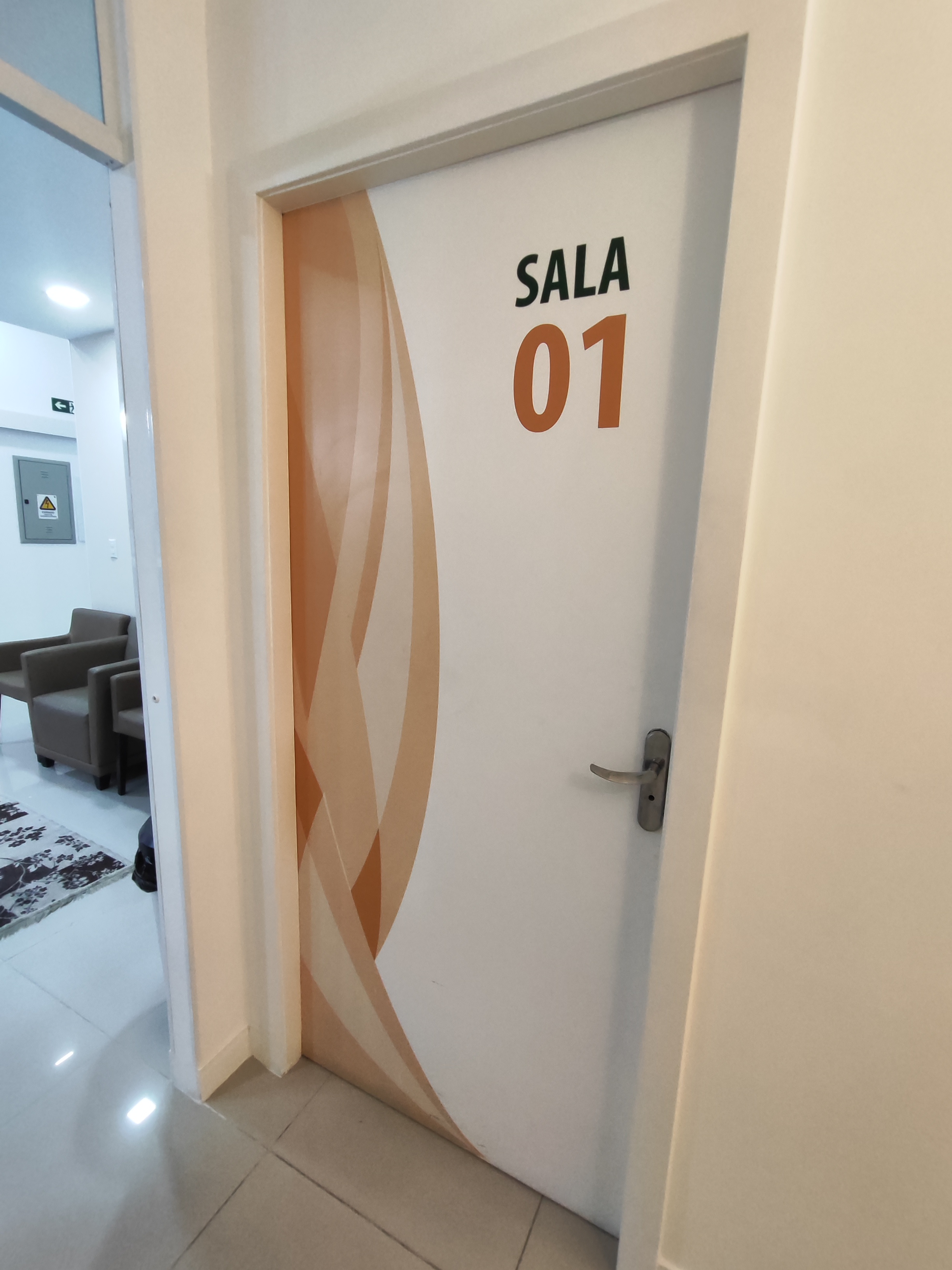Sinalização de porta - Sala 01